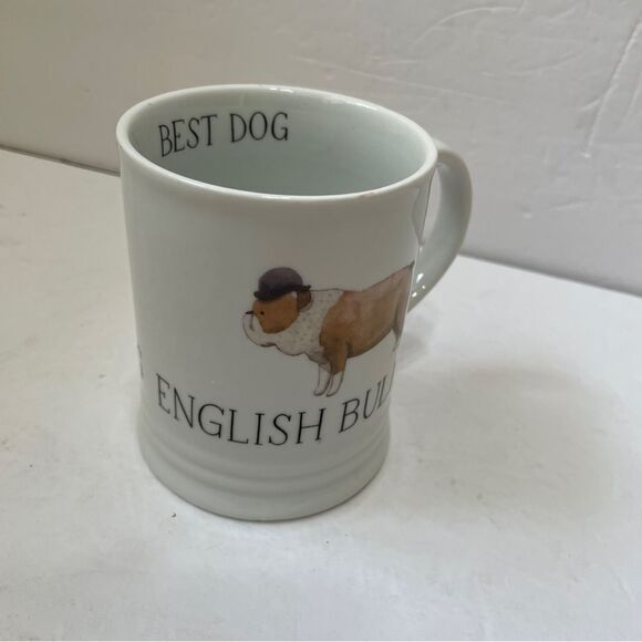 JULIANNA SWANEY FOR FRINGE ENGLISH BULLDOG CERAMIC MUG - Picture 1 of 5